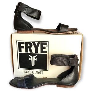 Frye Carson ankle zip leather sandals size 9.5
